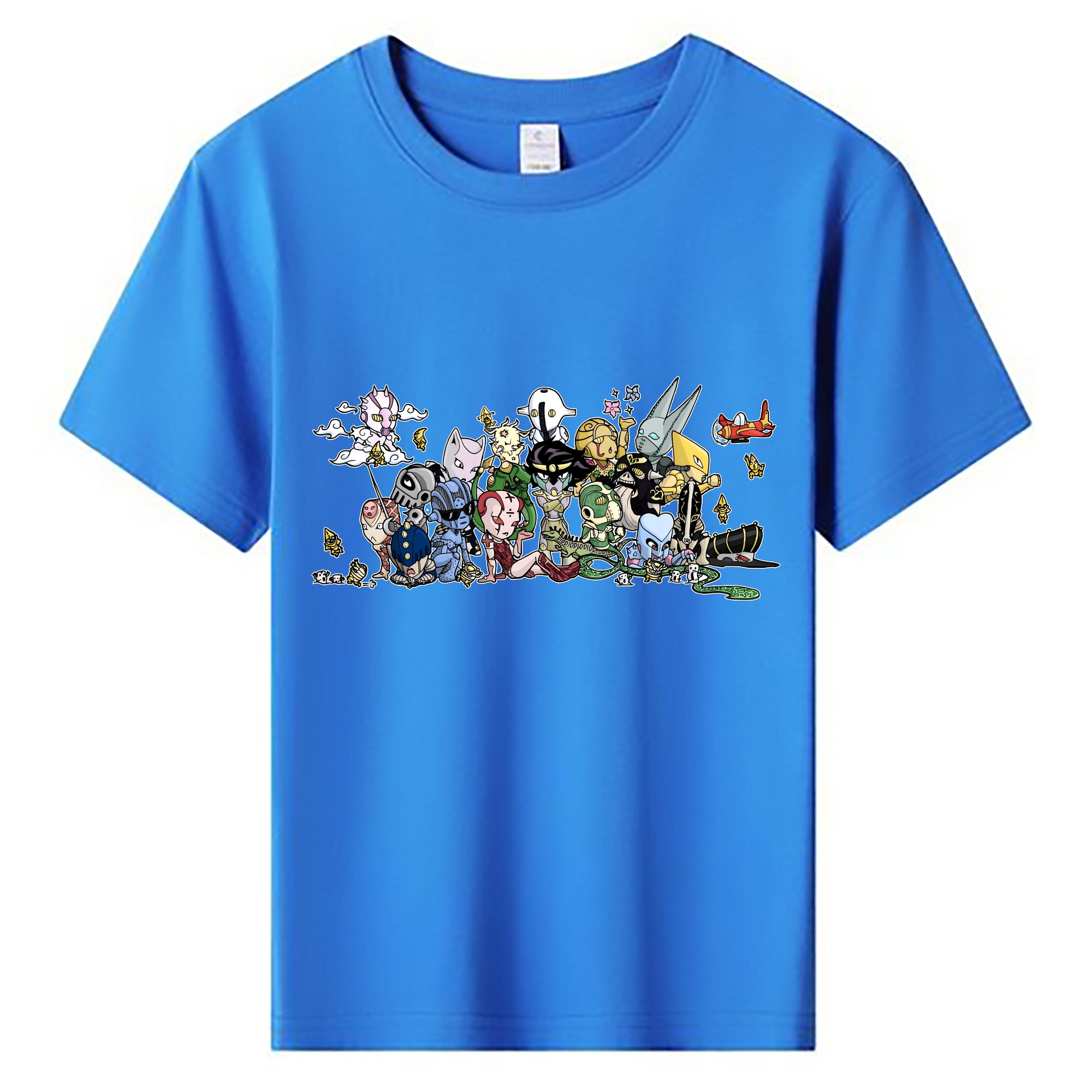 （画像用） ジョジョの奇妙な冒険 JoJo's Bizarre Adventure 綿100％キッズTシャツ（フロントプリント）